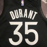 2020 Warriors  DURANT  #35 Black Grey Top Quality Hot Pressing NBA Jersey