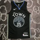 2020 Warriors  DURANT  #35 Black Grey Top Quality Hot Pressing NBA Jersey