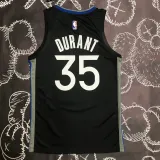 2020 Warriors  DURANT  #35 Black Grey Top Quality Hot Pressing NBA Jersey