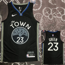2020 Warriors  GREEN  #23 Black Grey Top Quality Hot Pressing NBA Jersey