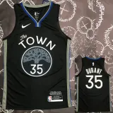 2020 Warriors  DURANT  #35 Black Grey Top Quality Hot Pressing NBA Jersey