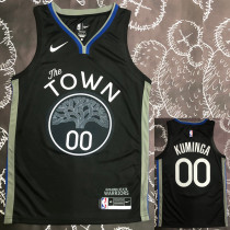 2020 Warriors KUMINGA  #00 Black Grey Top Quality Hot Pressing NBA Jersey