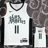CLIPPERS  WALL #11 White Top Quality Hot Pressing NBA Jersey