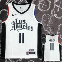 CLIPPERS  WALL #11 White Top Quality Hot Pressing NBA Jersey