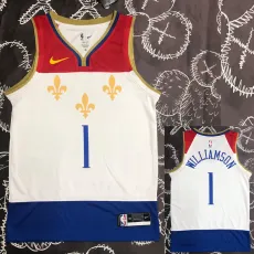 2020 Pelicans WILLIAMSON  #1 White City Edition Top Quality Hot Pressing NBA Jersey