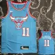 BULLS DEROZAN  #11 Blue Top Quality Hot Pressing NBA Jersey