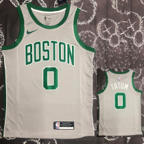 CELTICS TATUM  #0 Gray Top Quality Hot Pressing NBA Jersey