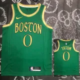 2020 CELTICS TATUM #0 City Edition Green Top Quality Hot Pressing NBA Jersey