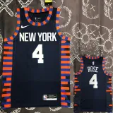 KNICKS  ROSE #4 Black Top Quality Hot Pressing NBA Jersey