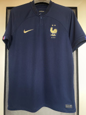 22-23 France Home World Cup  Fans Soccer Jersey