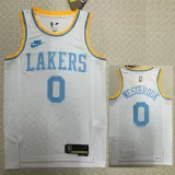22-23 LAKERS WESTBROOK #0 White Top Quality Hot Pressing NBA Jersey (Retro Logo)