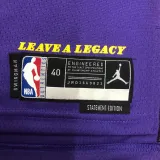 22-23 LAKERS JAMES #6 Purple Top Quality Hot Pressing NBA Jersey (Trapeze Edition)