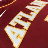 HAWKS MURRY #5 Red Top Quality Hot Pressing NBA Jersey  (Trapeze Edition)