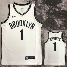 22-23 NETS BRIDGES #1 White Top Quality Hot Pressing NBA Jersey (V领)