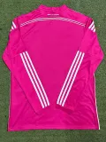 2014-2015 RMA Away Pink Long Sleeve Retro Soccer Jersey