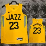 22-23 JAZZ MARKKANEN #23 Yellow Top Quality Hot Pressing NBA Jersey