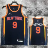 22-23 KNICKS BARRETT #9 Black Top Quality Hot Pressing NBA Jersey (Trapeze Edition) 飞人版
