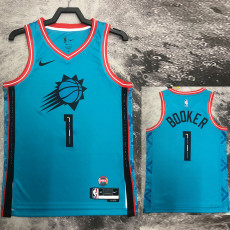 SUNS Booker #1 Blue Top Quality Hot Pressing NBA Jersey