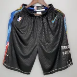 20-21 NETS  Black City Edition Top Quality NBA Pants (涂鸦)
