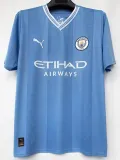 23-24 Man City  Home Fans Soccer Jersey