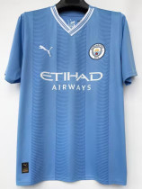 23-24 Man City  Home Fans Soccer Jersey