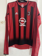 2004-2005 ACM Home Long Sleeve Retro Soccer Jersey (长袖)