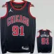 22-23 BULLS RODMAN #91 Black Top Quality Hot Pressing NBA Jersey (Trapeze Edition) 飞人版