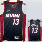 22-23 HEAT ADEBAYO #13 Black Top Quality Hot Pressing NBA Jersey (V领）