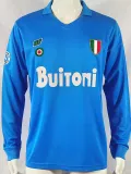 1987-1988 Napoli Home Long Sleeve Retro Soccer Jersey (长袖)