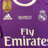 2016-2017 RMA  Away Long Sleeve Retro Soccer Jersey (长袖)