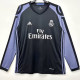 2016-2017 RMA  Away Black Long Sleeve Retro Soccer Jersey (长袖)