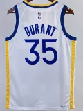 22-23 WARRIORS DURANT #35 White Top Quality Hot Pressing NBA Jersey (V领)