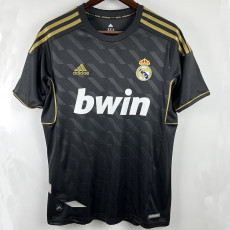 2011-2012 RMA  Away Black Retro Soccer Jersey (钢印)