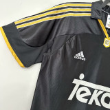 2000-2001 RMA Away Black Retro Soccer Jersey