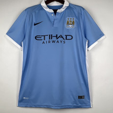 2015-2016 Man City Home Retro Soccer Jersey