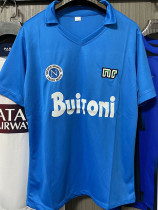 1986-1987 Napoli Home Blue Retro Soccer Jersey