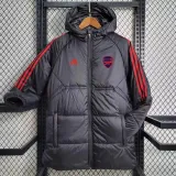 23-24 ARS Black Hooded Cotton Coat Red Edge (红色边) 棉衣