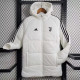 23-24 JUV White Hooded Cotton Coat Black Edge (黑色边) 棉衣