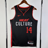 23-24 HEAT HERRO #14 Black City Edition Top Quality Hot Pressing NBA Jersey (V领）
