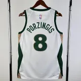 23-24 CELTICS PORZINGIS #8 White City Edition Home Top Quality Hot Pressing NBA Jersey