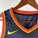 23-24 OKC Thunder GEORGE #13 Dark Blue City Edition Top Quality Hot Pressing NBA Jersey