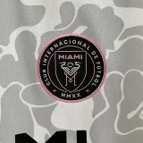 23-24 Inter Miami Grey White Joint Edition Fans Soccer Jersey (左袖带图案)猿