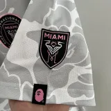 23-24 Inter Miami Grey White Joint Edition Fans Soccer Jersey (左袖带图案)猿