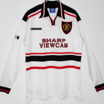 1998-1999 Man Utd Away Long Sleeve Retro Soccer Jersey (长袖)