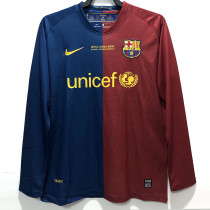 2008-2009 BAR Home Retro Long Sleeve Soccer Jersey (长袖) (UCL版暗色有决赛字)