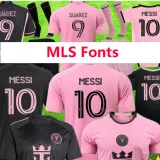 23-24 Inter Miami Grey White Joint Edition Fans Soccer Jersey (左袖带图案)猿