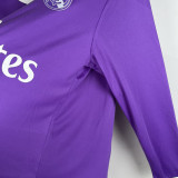 2016-2017 RMA  Away Long Sleeve Retro Soccer Jersey (长袖)