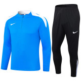 2024 NK Fancy Blue Half Pull Tracksuit (半拉链)