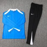 2024 NK Fancy Blue Half Pull Tracksuit (半拉链)