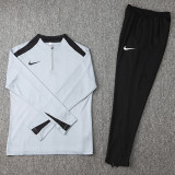 2024 NK Grey Half Pull Tracksuit (半拉链)